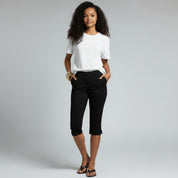 Fayen driekwart broek met elastische taille voor dames
