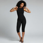 Fayen driekwart broek met elastische taille voor dames
