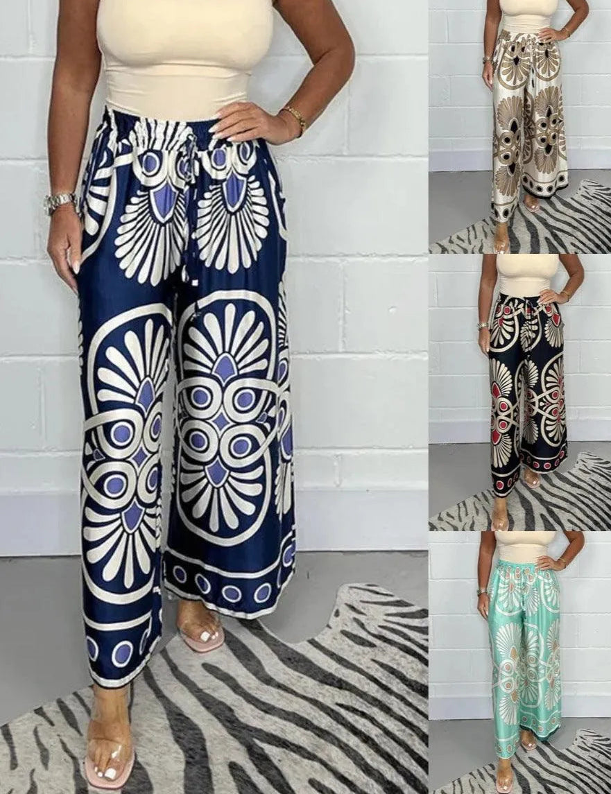 Casual Satijnen Broek | Pantalon Dames Losse Pasvorm 1