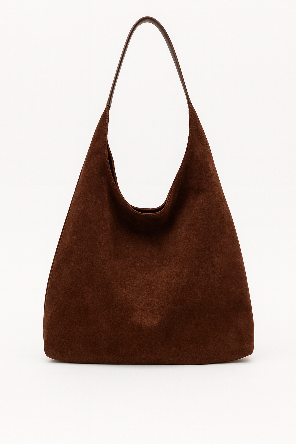 Liva Tote bag in zacht suède met ruim hoofdvak