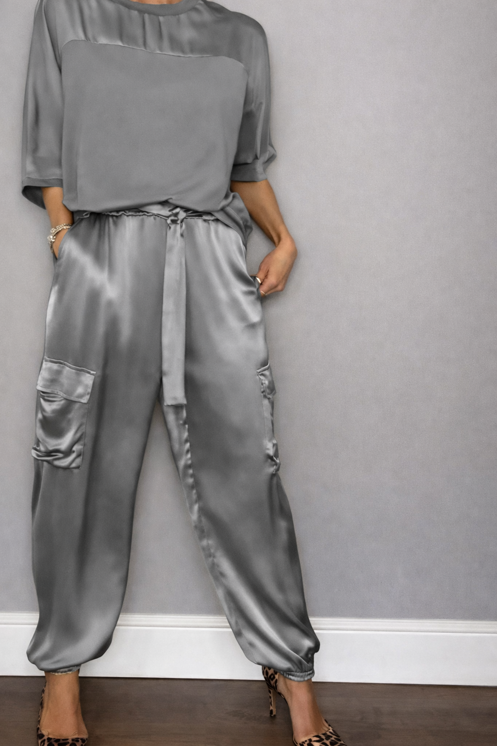 Juna Twee-delige set satijn voor dames