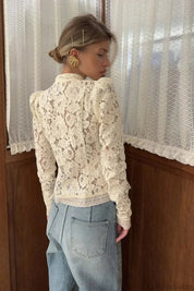 Cleo | Dames Kanten Blouse - Ademend en Elegant 6