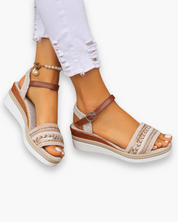 Sofia verstelbare zomersandalen met bandjes in grote maten voor dames