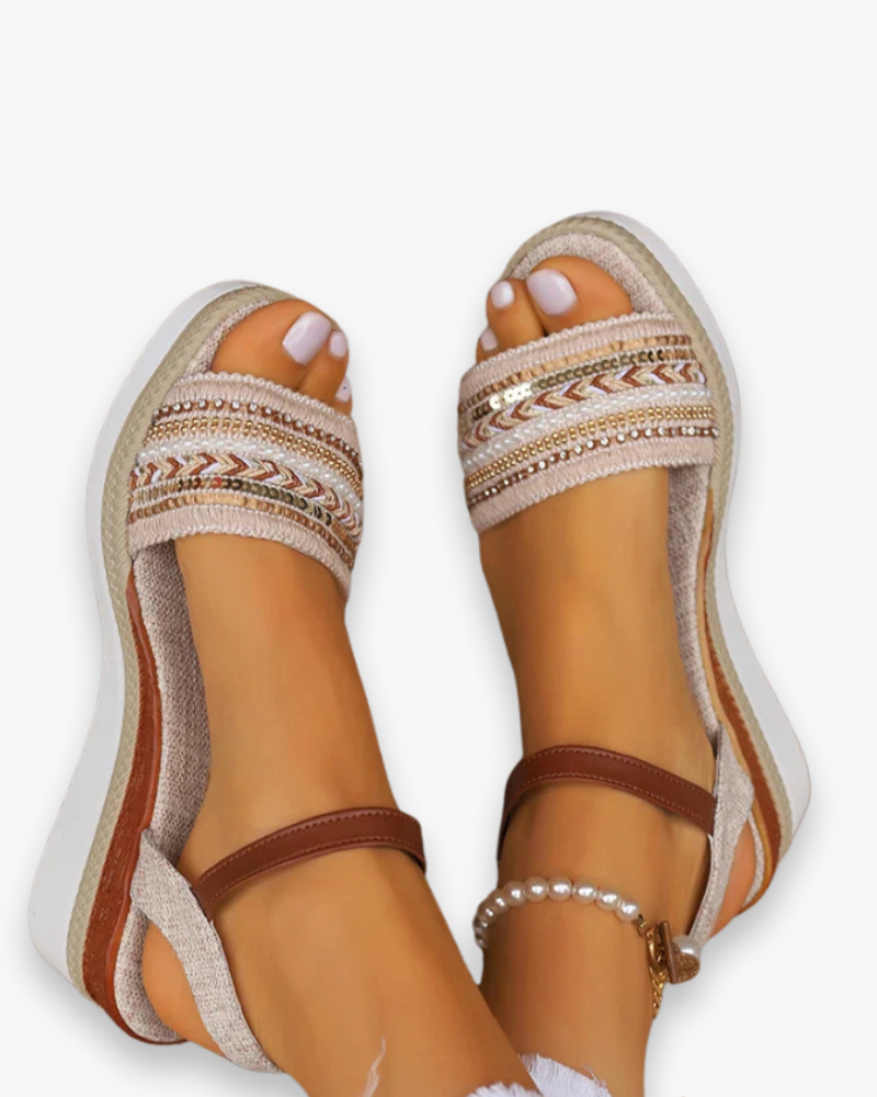 Sofia verstelbare zomersandalen met bandjes in grote maten voor dames