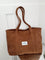 Cora | Grote Tote Tas voor Vrouwen - Zachte Corduroy, Ruim Ontwerp 14