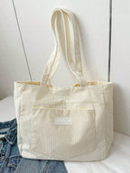 Cora | Grote Tote Tas voor Vrouwen - Zachte Corduroy, Ruim Ontwerp 8