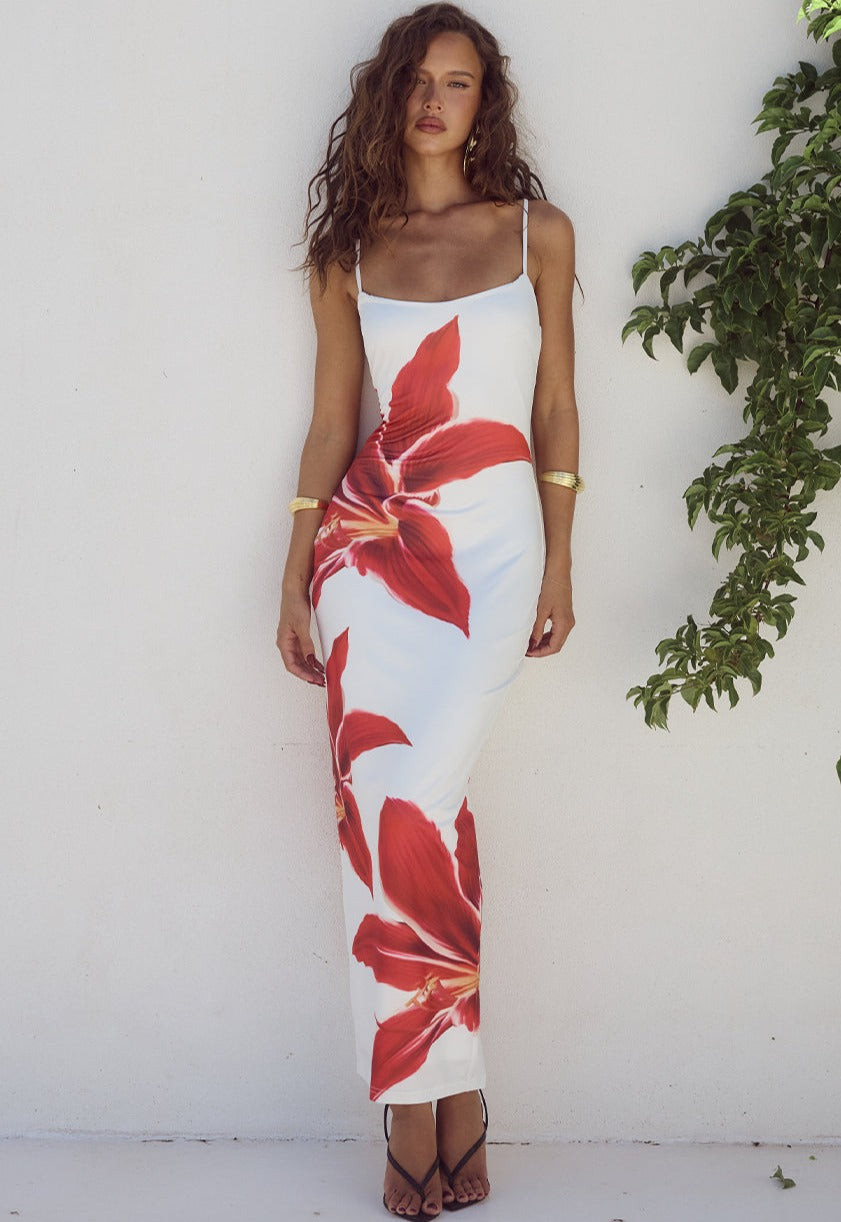 Mckayla | Maxi Jurk met Bloemenprint