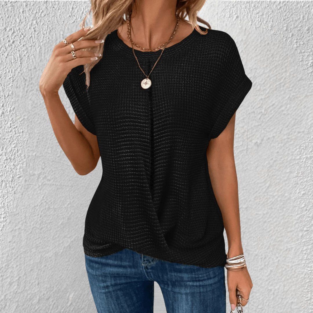 Dames Gebreide Top met Wafelstructuur | Blouse Dames Amber 5