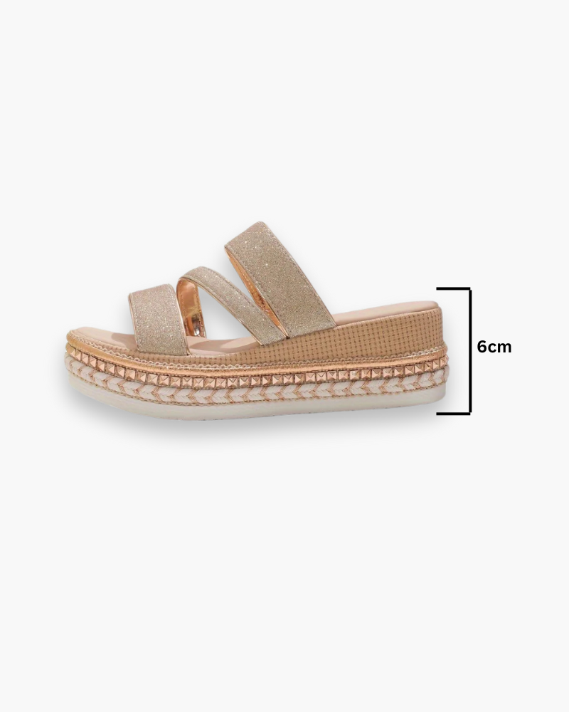 Zara Luchtige sandalen met open structuur en platte zool voor dames