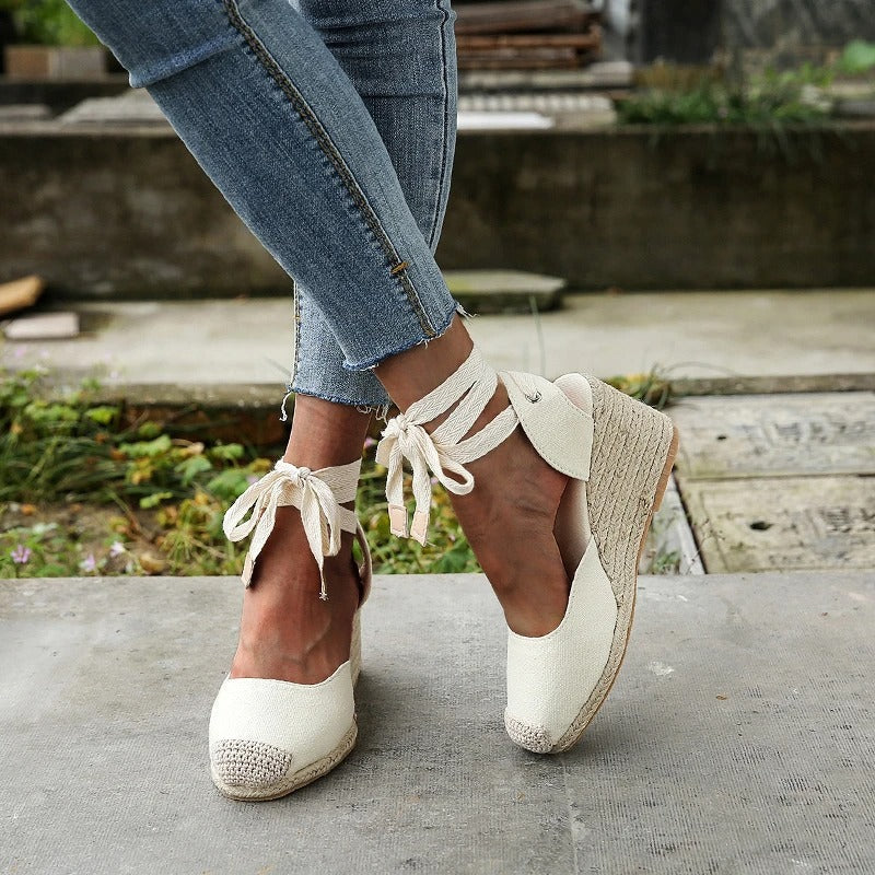 Lina | Dames Sandalen met Hak - Hoogwaardige Comfort en Chic Striksluiting 0