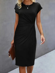 Yara Midi-jurk met flatterend silhouet voor dames
