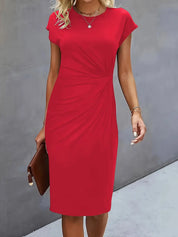 Yara Midi-jurk met flatterend silhouet voor dames