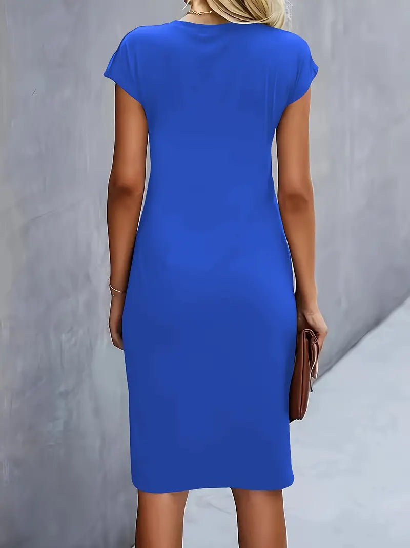 Yara Midi-jurk met flatterend silhouet voor dames