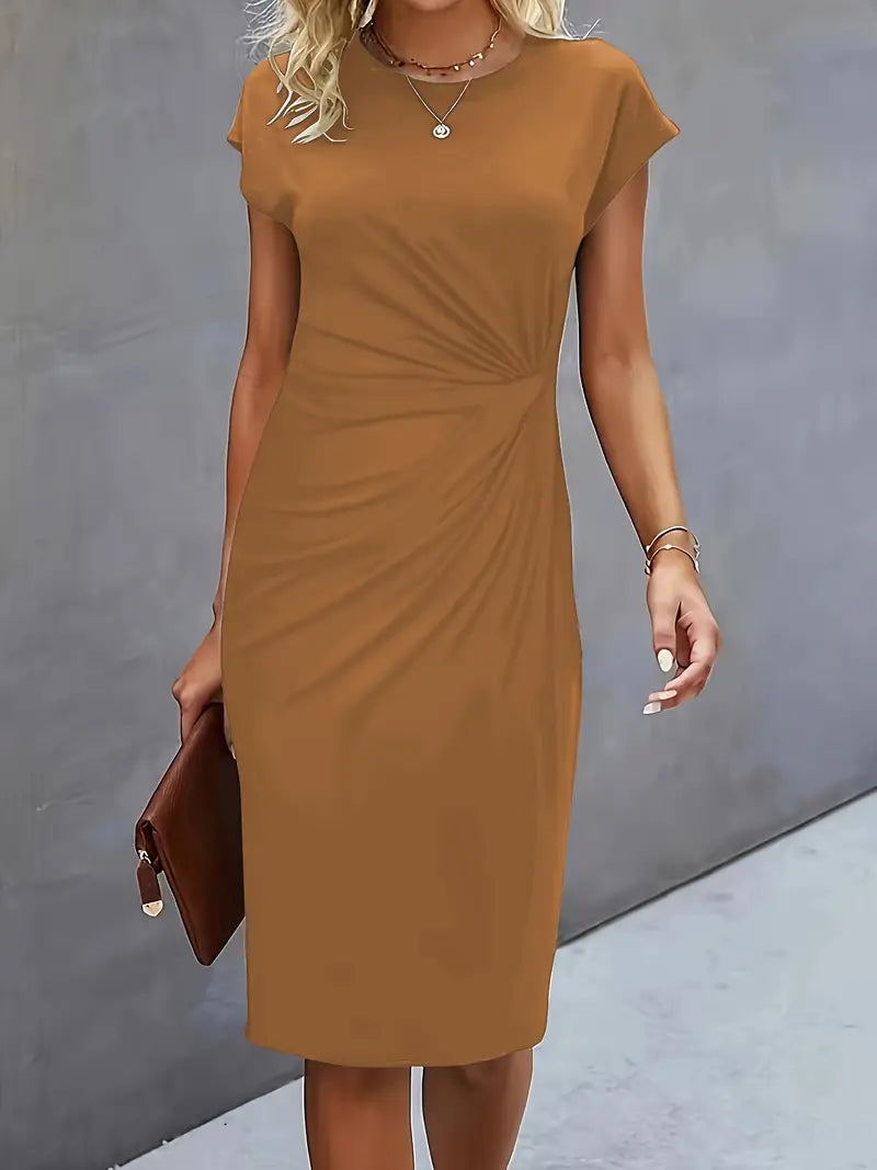 Yara Midi-jurk met flatterend silhouet voor dames