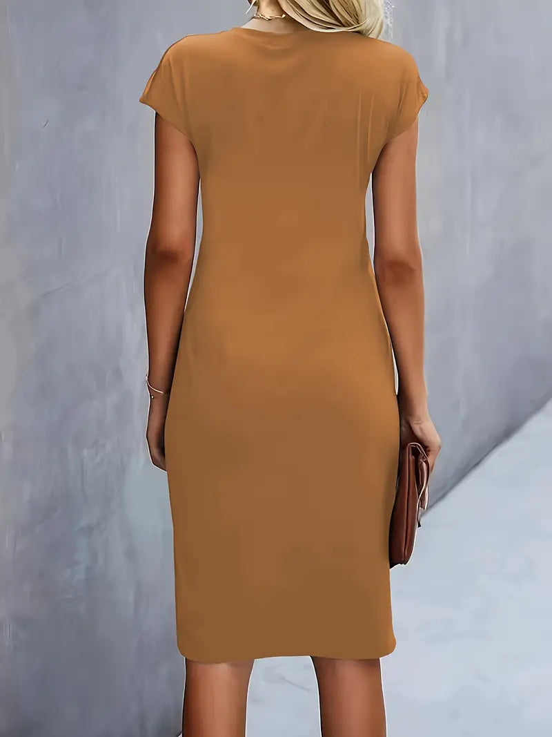 Yara Midi-jurk met flatterend silhouet voor dames
