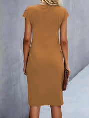 Yara Midi-jurk met flatterend silhouet voor dames