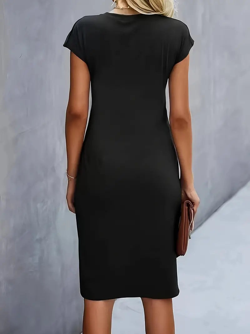 Yara Midi-jurk met flatterend silhouet voor dames