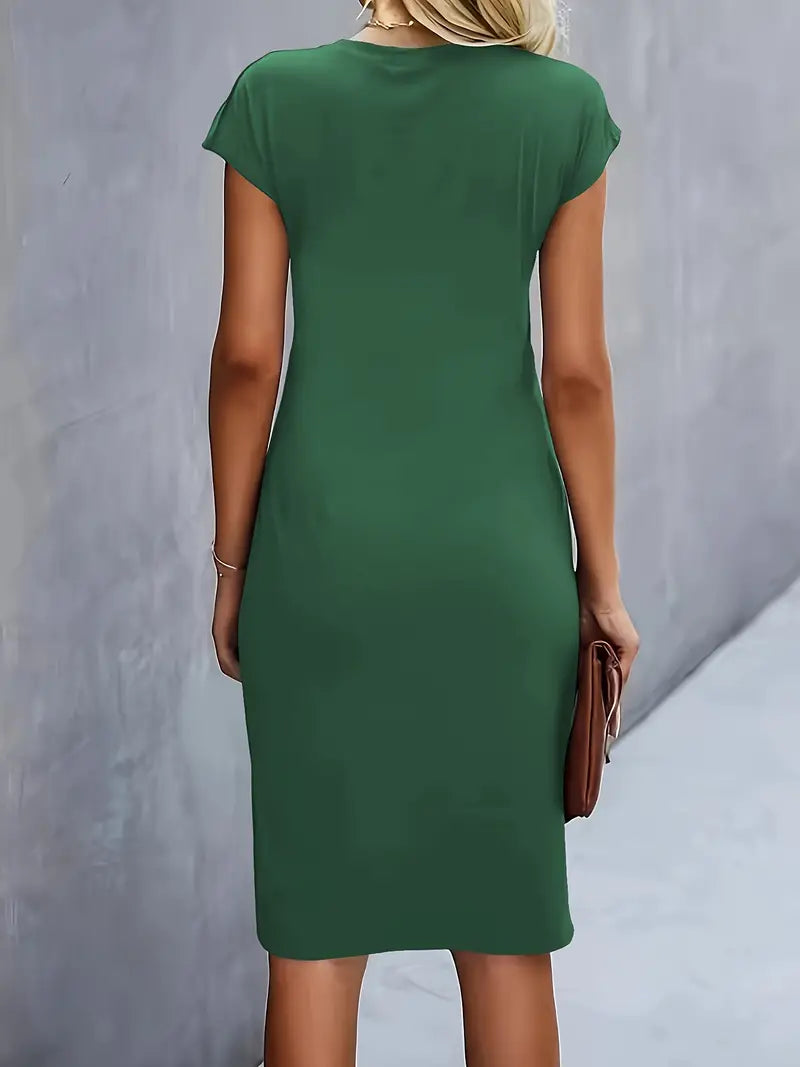 Yara Midi-jurk met flatterend silhouet voor dames