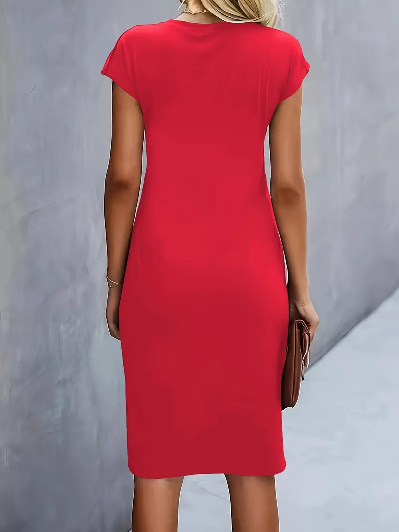 Yara Midi-jurk met flatterend silhouet voor dames
