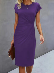 Yara Midi-jurk met flatterend silhouet voor dames
