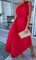 Evelyn | Dames Midi-jurk - Geplooide Elegantie voor Bruiloften en Galas 0