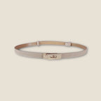 Riem, Kelly stijl gesp, leer, bruin, zwart of taupe, dames