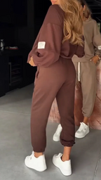 Jamie Loungewear set met ronde hals sweatshirt en jogger voor dames