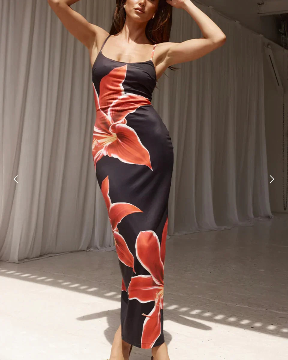 Mckayla | Maxi Jurk met Bloemenprint