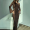 Francesca | Satijnen Maxi Jurk Dames met Vloeiend Silhouet 2