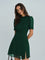 Gina | Dames Jurk - Chiffon Mini-jurk met Transparante Details 0
