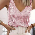 Brynn | Glamoureuze All-over Gouden Pailletten Top