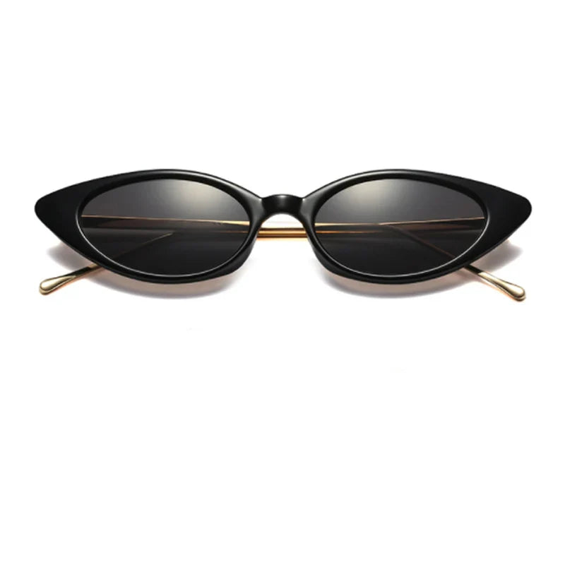 Riva Retro cat-eye zonnebril met smal montuur, UV-bescherming, voor dames