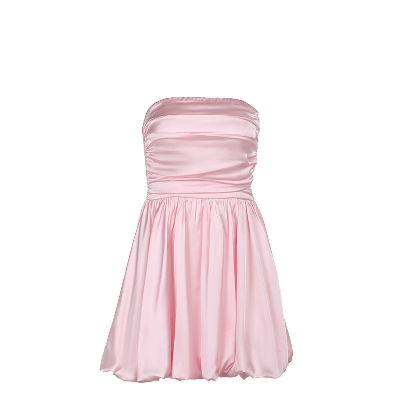 Hilda | Dames Off-Shoulder Jurk - Elegante Roze Zomerjurk 4