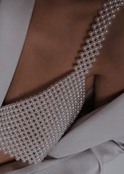 Bralette geweven parelgrid synthetische parels voor dames
