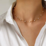 Kira | Dames Kralen Choker Ketting - Tijdloos en Elegant Hart Design 0
