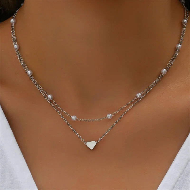 Kira | Dames Kralen Choker Ketting - Tijdloos en Elegant Hart Design 1