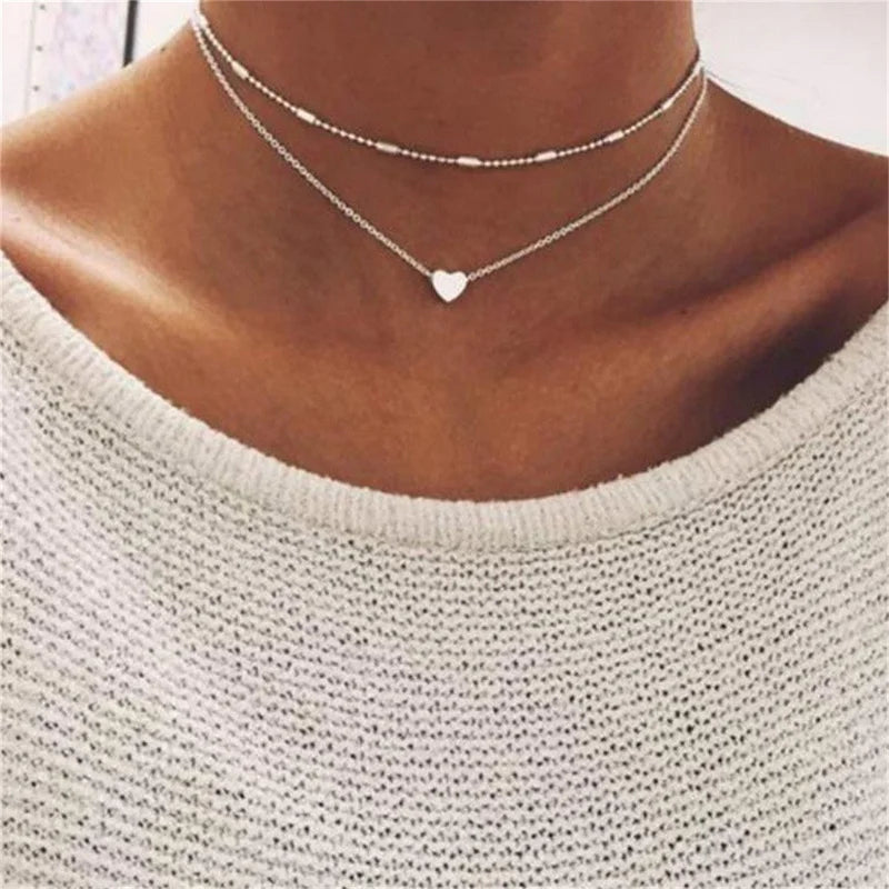 Kira | Dames Kralen Choker Ketting - Tijdloos en Elegant Hart Design 7