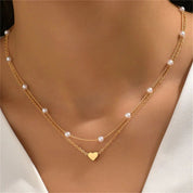 Kira | Dames Kralen Choker Ketting - Tijdloos en Elegant Hart Design 9