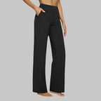 Broek dames zwart comfort fit zijprofiel