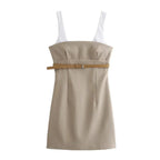 Lana | Dames Jurk - Comfortabele Mini Jurk met Taille Riem, Veelzijdig Ontwerp 0