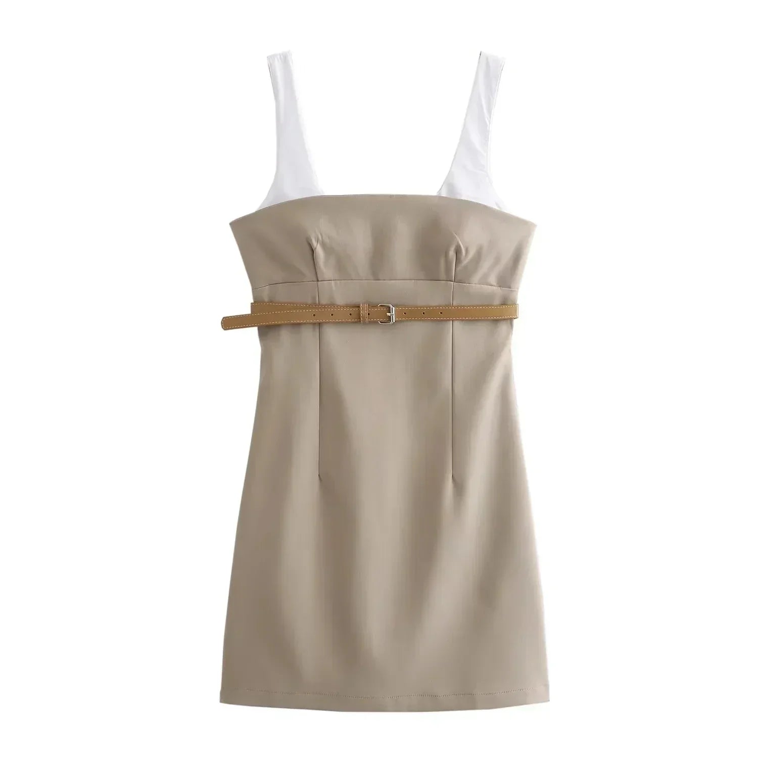 Lana | Dames Jurk - Comfortabele Mini Jurk met Taille Riem, Veelzijdig Ontwerp 0