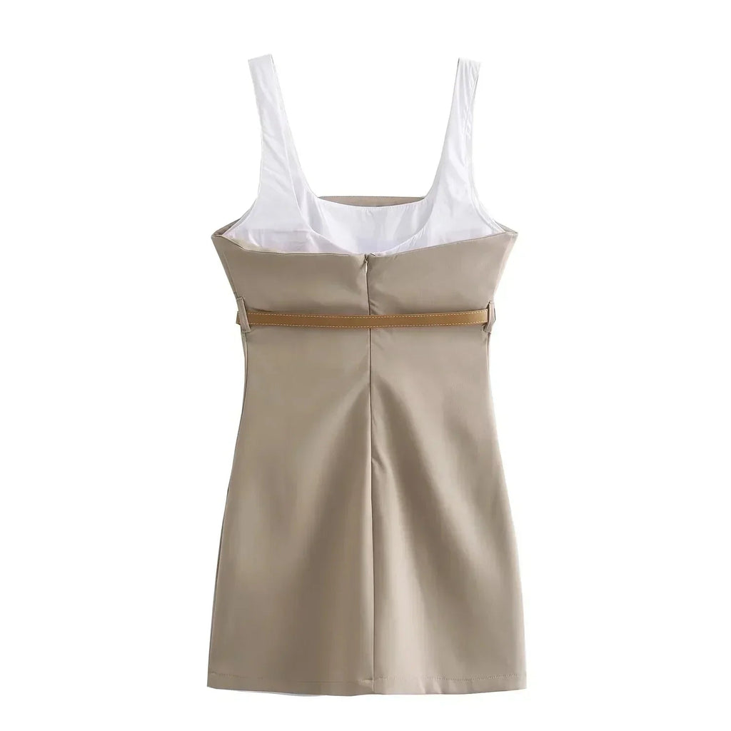 Lana | Dames Jurk - Comfortabele Mini Jurk met Taille Riem, Veelzijdig Ontwerp 1