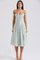 Lina | Dames Midi Jurk - Elegante Bloemenprint, Flatterend Silhouet 10