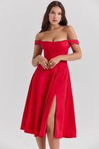 Lina | Dames Midi Jurk - Elegante Bloemenprint, Flatterend Silhouet 6