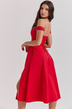 Lina | Dames Midi Jurk - Elegante Bloemenprint, Flatterend Silhouet 8