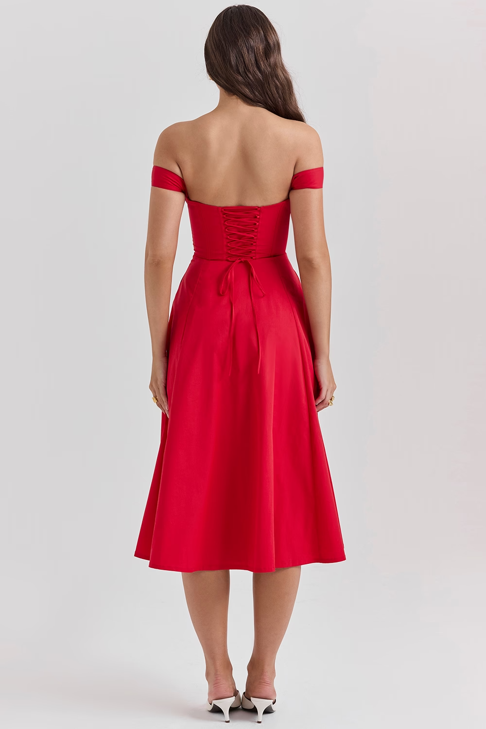 Lina | Dames Midi Jurk - Elegante Bloemenprint, Flatterend Silhouet 9