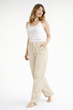Lina | Dames Pantalon - Hoge Taille, Losse Pasvorm met Zijzakken 5