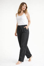 Lina | Dames Pantalon - Hoge Taille, Losse Pasvorm met Zijzakken 6