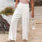 Linnen Broek Dames Met Wijde Pijpen | Flared Pantalon 0