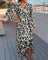 Luipaardprint Midi Jurk | Dames Midi Jurk Casual en Formeel 2